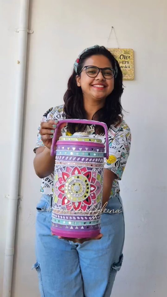 Upcycled tiffin box by Leena Sawant